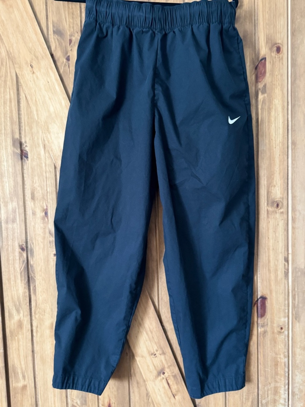 Nike Black Jogger Pants with White Swoosh